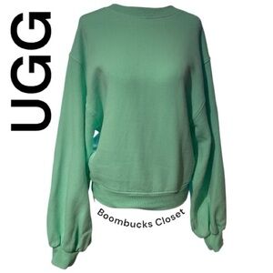 NWOT UGG Aqua Green Fleece Sweater